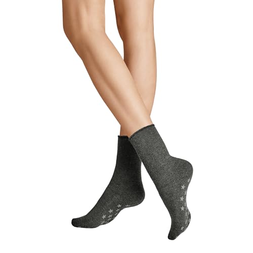 Hudson Damen Socken Homepads antirutsch Grau-mel. 0550 35/38 von Hudson