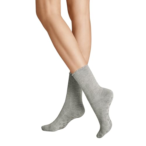 Hudson Damen Socken Homepads antirutsch Silber 0502 35/38 von Hudson