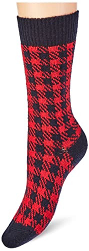 Hudson Damen Socken Glencheck Fashion Marine 0335 39/42 von Hudson