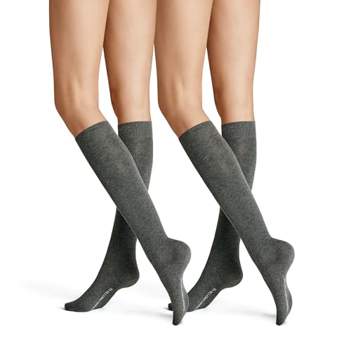 Hudson Damen Kniestrümpfe Only 2-Pack wärmend Grau-mel. 0550 39/42 von Hudson