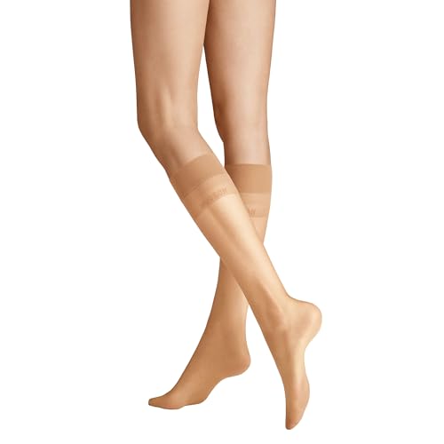 Hudson Damen Kniestrümpfe Light 8 druckfreier Bund 8 DEN Skin 0014 35-38 von Hudson