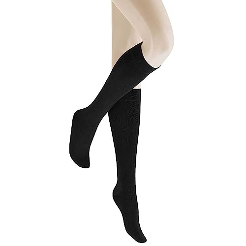 Hudson Damen Kniestrümpfe Relax Woolmix Clima druckfreier Bund Grau-mel. 0550 39-42 von Hudson