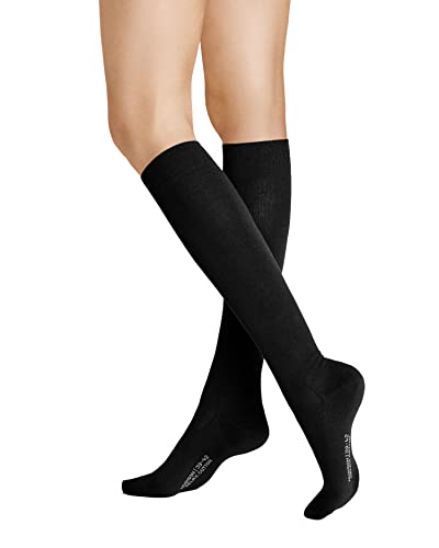 Hudson Damen Kniestrümpfe Relax Cotton wärmend Black 0005 35/38 von Hudson