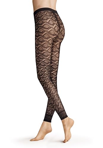 Hudson Damen Leggings Graphic Crochet 40 den appearance Black 0005 38-40 von Hudson