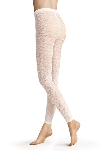 Hudson Damen Leggings Graphic Crochet 40 den appearance White 0008 36-38 von Hudson
