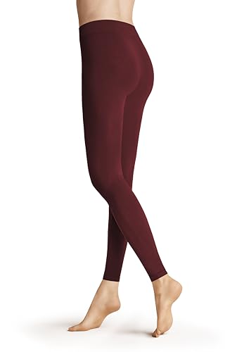 Hudson Damen Leggings Seamless blickdicht matt 90 DEN deep red 0540 M-L von Hudson