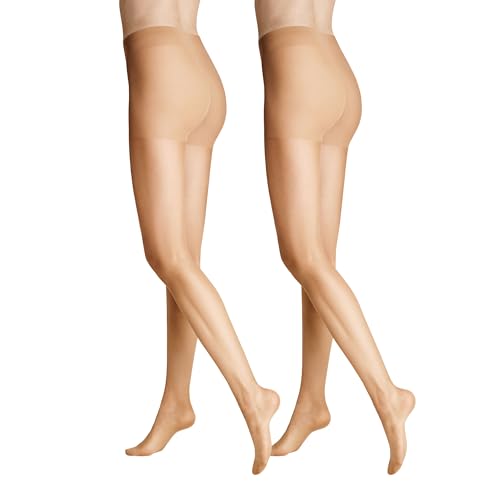 Hudson Damen Lilly Lafina Strumpfhose, 15 DEN, 2er Pack, Beige (Make-up 0019), 42-44 von Hudson