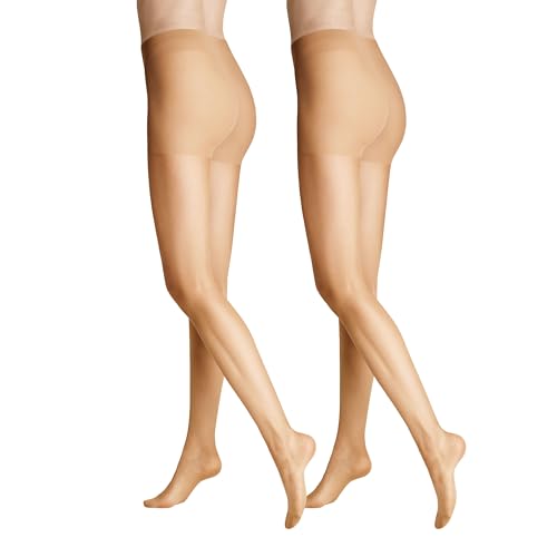 Hudson Damen Lilly Lafina Strumpfhose, 15 DEN, 2er Pack, Beige (Skin 0014), 36-40 von Hudson