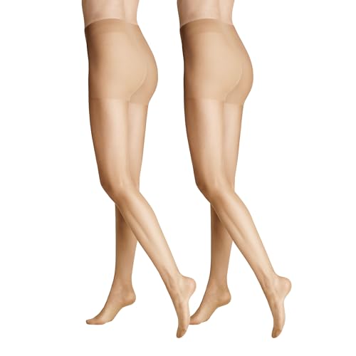 Hudson Damen Lilly Lafina Strumpfhose, 15 DEN, 2er Pack, Beige (Teint 0010), 46-48 von Hudson