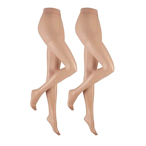 Hudson Damen Strumpfhosen Lilly Lafina 15 2-Pack transparent matt Teint 0010 46-48 von Hudson