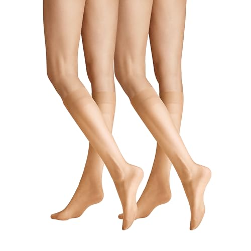 Hudson Damen Kniestrümpfe Lilly Lafina 15 2-Pack druckfreier Bund Make-up 0019 ONESIZE von Hudson