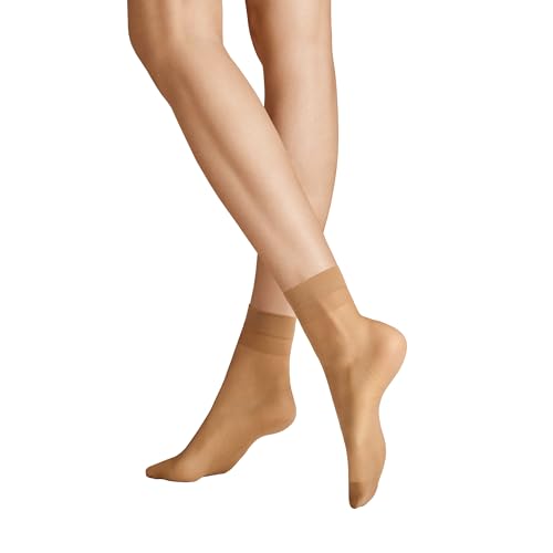 Hudson Damen Matt Fein Socken Simply 20 3er - Pack, Gr. 35/38, Beige (Make-up 0019) von KUNERT