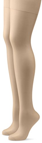 Hudson Damen Lilly Lafina Strumpfhose, 15 DEN, 2er Pack, Beige (Caramel 0024), 42-44 von Hudson