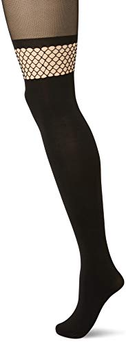 HUDSON Damen NET Miracle SH Strumpfhose, 85 DEN, Schwarz (Black 0005), 42/44 von Hudson