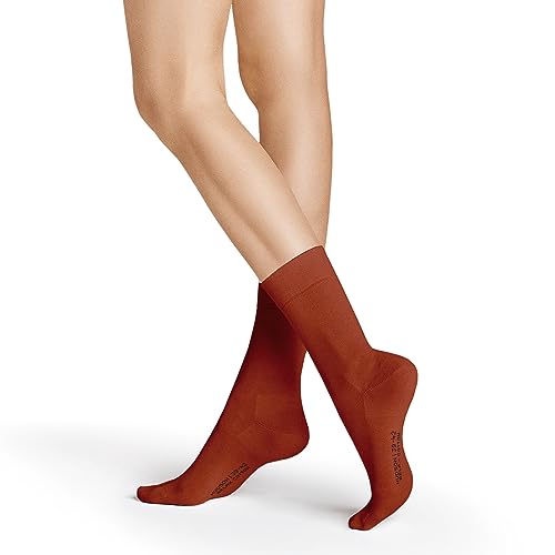 Hudson Damen Socken Relax Cotton druckfreier Bund Rust red 0870 39/42 von Hudson