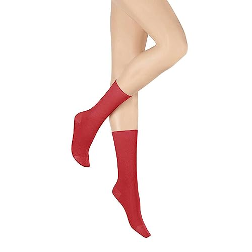 Hudson Damen Relax Fine Socken, Rot (Ruby 0362), 35/38 von Hudson