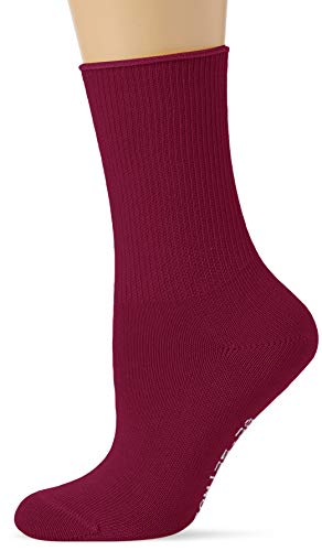 Hudson Damen Socken Relax Soft druckfreier Bund Merlot 0730 35/38 von Hudson