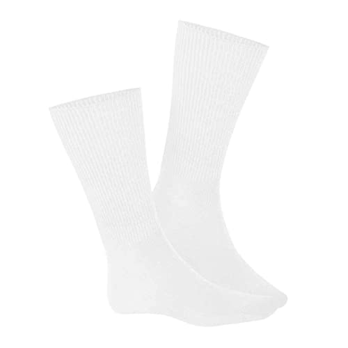 Hudson Herren Socken Relax Soft druckfreier Bund White 0008 39/42 von Hudson