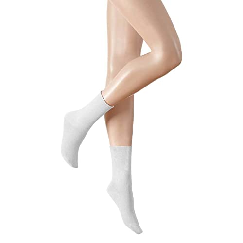 Hudson Damen Socken Relax Soft druckfreier Bund White 0008 35/38 von KUNERT