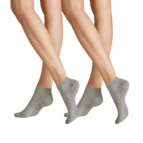 Hudson Damen Sneaker Socken Only 2-Pack hautfreundlich Silber 0502 35/38 von Hudson