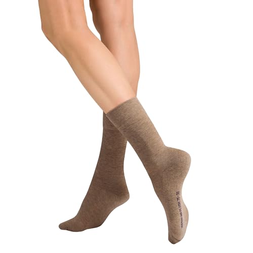 Hudson Damen Socken Air Plush anatomische Sohle Beigemel. 0723 35-38 von Hudson