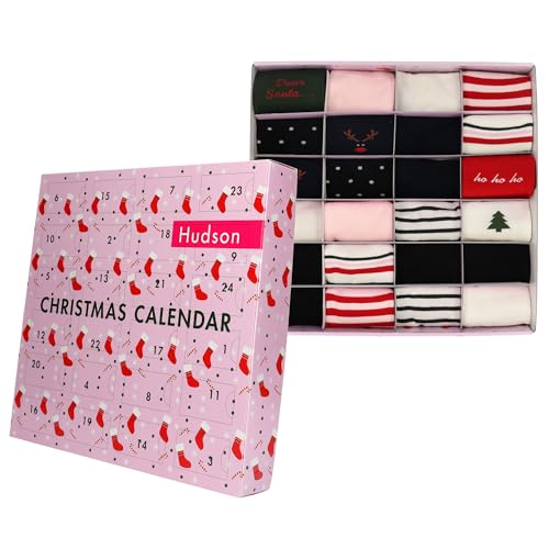 Hudson Damen Socken Christmas Calendar Sortiment 9990 35-38 von Hudson