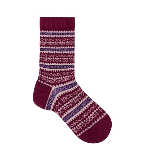 Hudson Damen Socken Fancy Nordic Fashion deep red 0540 39-42 von Hudson