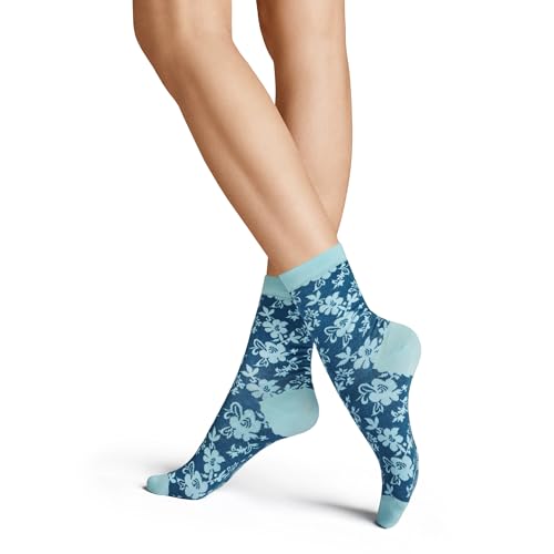 Hudson Damen Socken Flower Fashion Aqua blue 0108 35/38 von Hudson