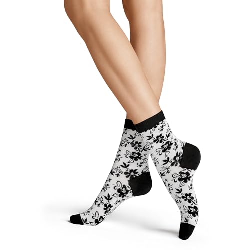 Hudson Damen Socken Flower Fashion Black 0005 39-42 von Hudson