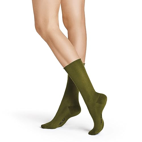 Hudson Damen Socken Relax Fine Rollrand Olive 0873 35/38 von Hudson