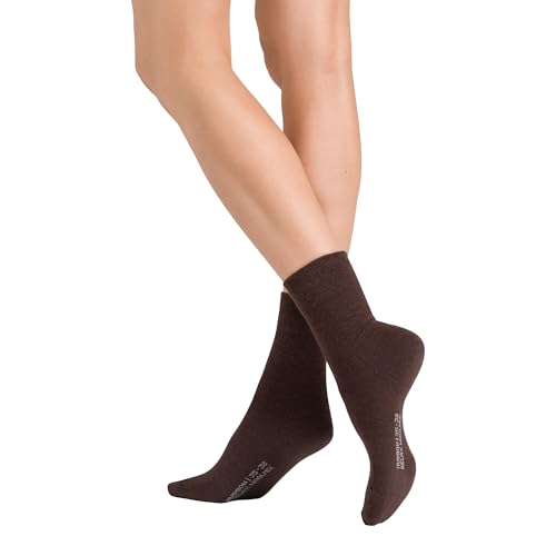 Hudson Damen Socken Relax Woolmix Clima klimaregulierend Brownmel. 0763 39-42 von Hudson