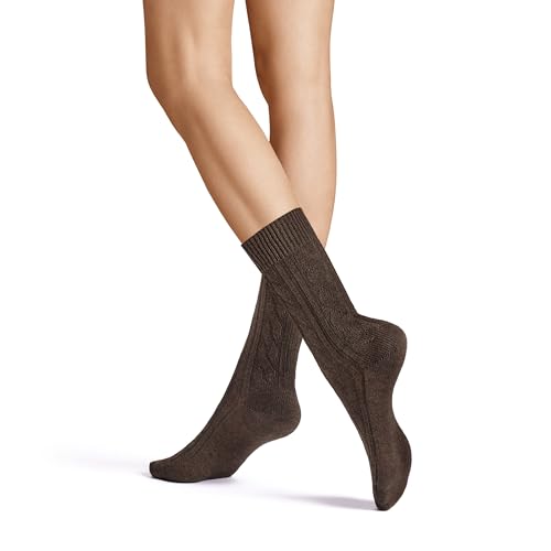 Hudson Damen Socken Winter Plait weich Brownmel. 0763 35/38 von Hudson