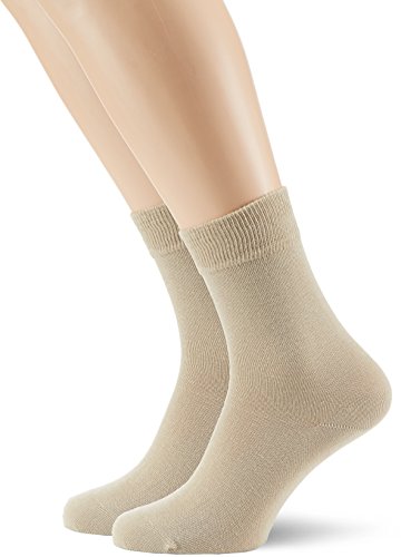 Hudson Damen Only 2-Pack druckfreier Bund Socken, 100 DEN, Sisal 0783, 35/38 (2er Pack) von Hudson