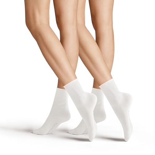 Hudson Damen Only 2-Pack Rollrand Socken, 100 DEN, White 0008, 35/38 (2er Pack) von Hudson