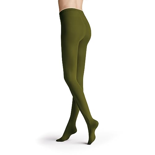 Hudson Damen Strumpfhose Micro 50 semi-blickdicht 50 DEN Olive 0873 38/40 von Hudson