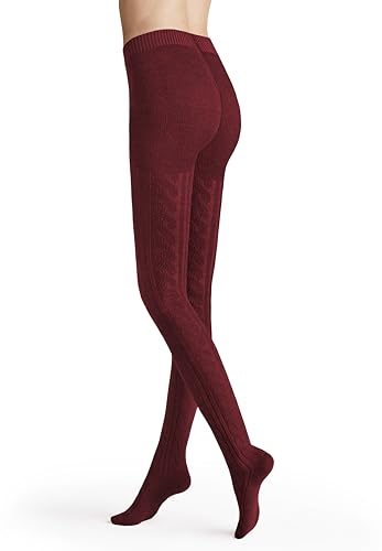 Hudson Damen Strumpfhosen Winter Plait wärmend deep red 0540 36-38 von Hudson