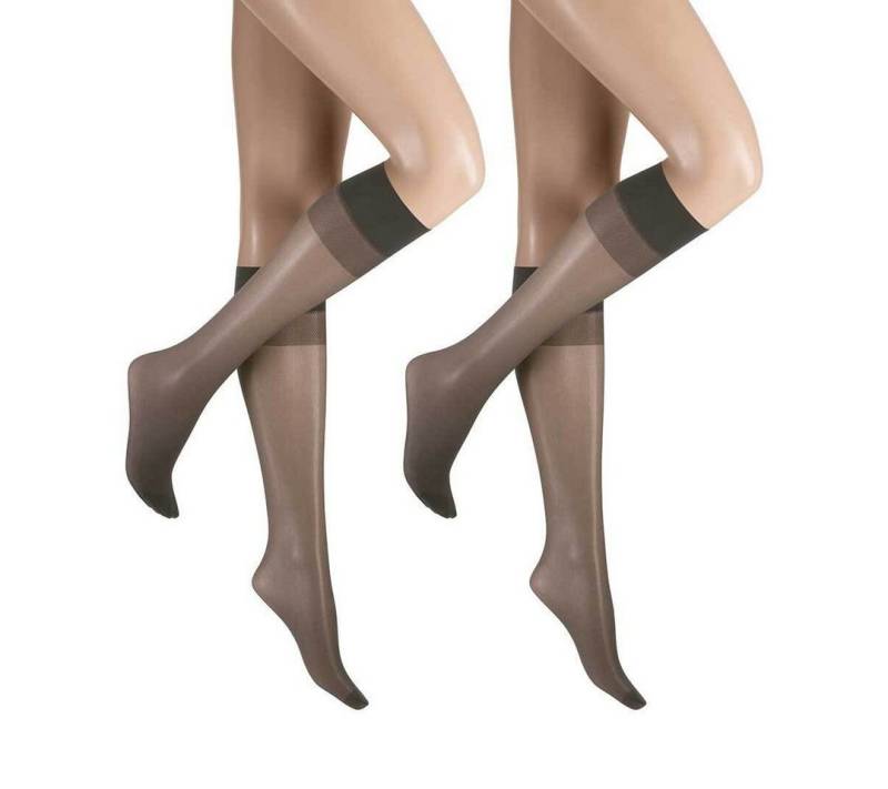 Hudson Feinkniestrümpfe Simply 20 To Go 2-Pack (2-Paar) Kniestrümpfe im Doppelpack aus 100% Polyamid von Hudson