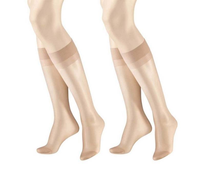 Hudson Feinkniestrümpfe Simply 20 To Go 2-Pack (2-Paar) Kniestrümpfe im Doppelpack aus 100% Polyamid von Hudson