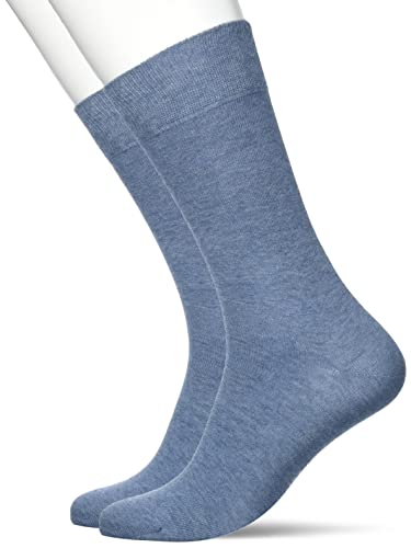 Hudson Herren Alleen 2-pack Socken, Jeans-Mel., 39-42 EU von KUNERT