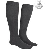 Hudson Herren Kniestrümpfe grau Baumwolle unifarben von Hudson