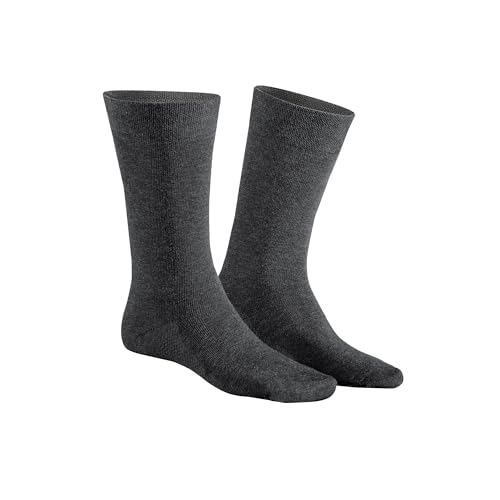 Hudson Herren Relax Dry Cotton Socken, GRAU-Mel, 47/50 von Hudson