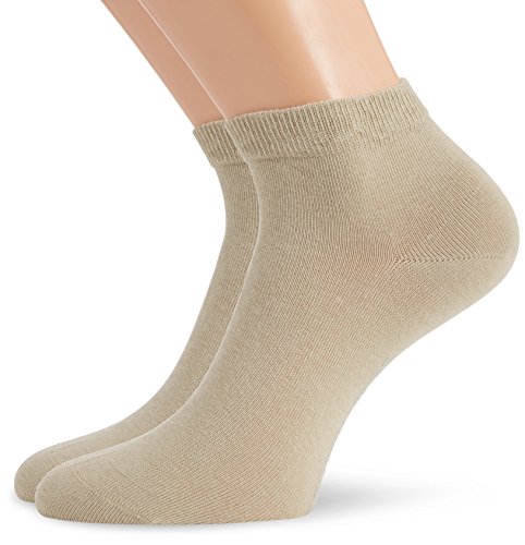 Hudson Herren Sneaker Socken, 024481 Only, 2er Pack, Gr. 39/42, Beige (Sisal 0783) von HUDSON