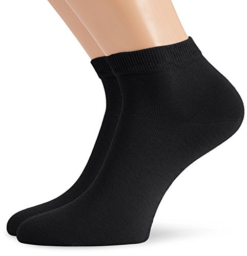 Hudson Herren Sneaker Socken, 024481 Only, 2er Pack, Gr. 43/46, Schwarz (Black 0005) von HUDSON