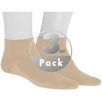 Hudson Herren Sneakersocken beige Baumwolle unifarben von Hudson