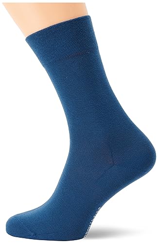 Hudson Herren Relax Cotton Druckfreier Bund Socken, Space Blue 0887, 45/46 von Hudson