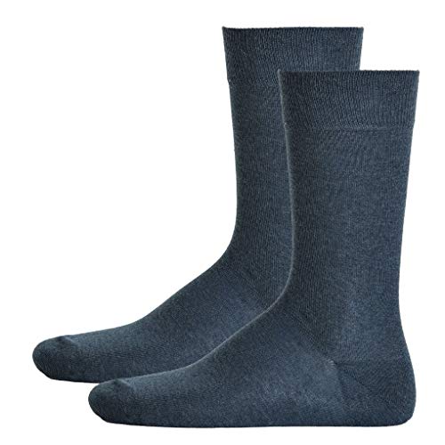 Hudson Herren Socken, 024491 Only, 2er Pack, Gr. 39/42, Blau (Marinemeliert 0387) von HUDSON