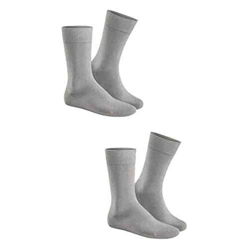 Hudson Herren Socken Only 2-Pack druckfreier Bund Silber 0502 43-46 von Hudson