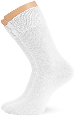 Hudson Herren Socken, 024491 Only, 2er Pack, Gr. 43/46, Weiß (White 0008) von Hudson