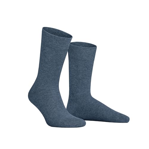 Hudson Herren Socken Relax Cotton druckfreier Bund light blue 0312 45-46 von Hudson
