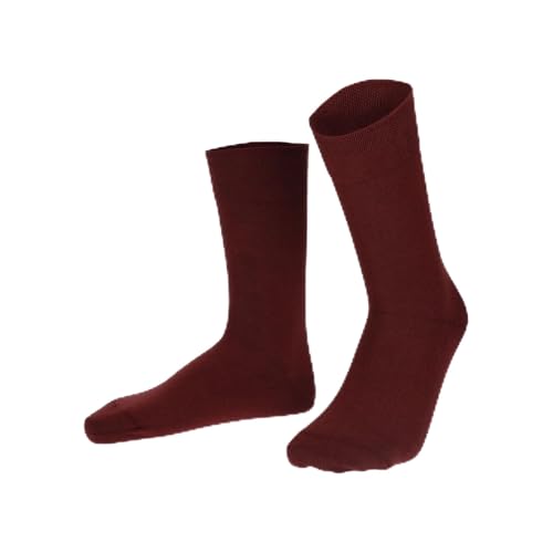 Hudson Herren Socken Relax Cotton druckfreier Bund wine red 0553 41-42 von Hudson
